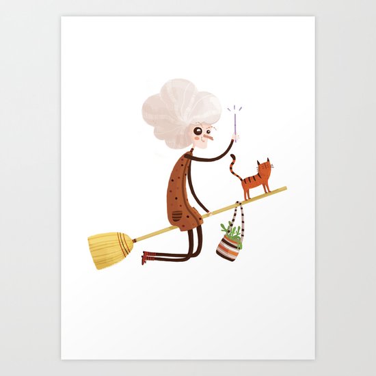 A WITCH Art Print