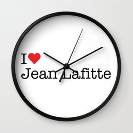 I Heart Jean Lafitte, LA Wall Clock