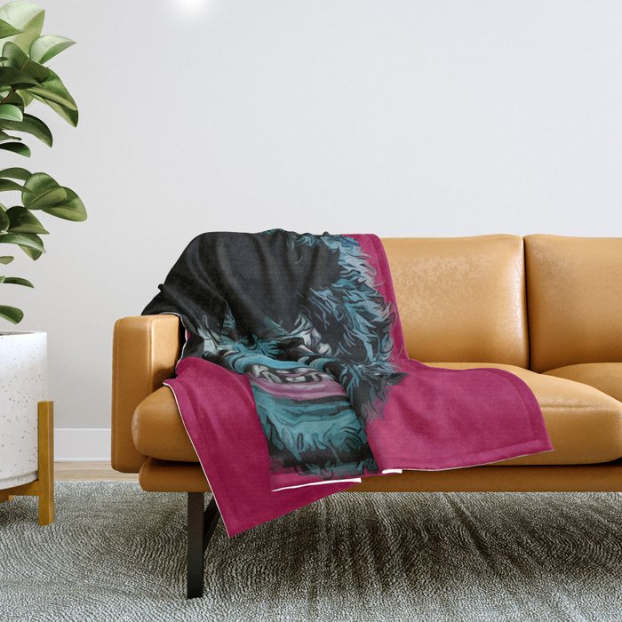 Creepy Monster Throw Blanket