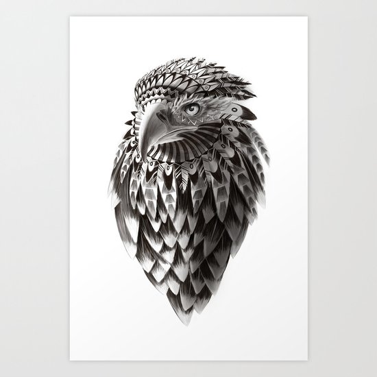 eagle shaman Art Print