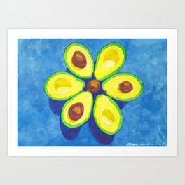 Avocado Art Print