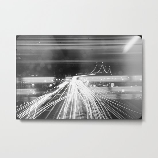The Night Vibes Electric Metal Print