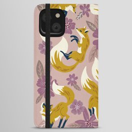 Foxes & Blooms – Lavender Palette iPhone Wallet Case
