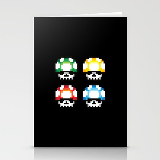 Skull Mushroom Stationery Cards