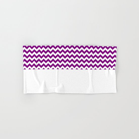 Chevron (Purple/White) Hand & Bath Towel