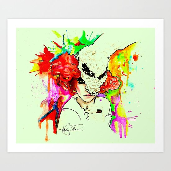 Carnival Muero. Art Print