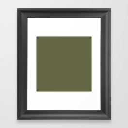 Olive Green Framed Art Print