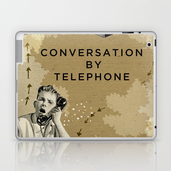Conversation by Telephone Laptop & iPad Skin