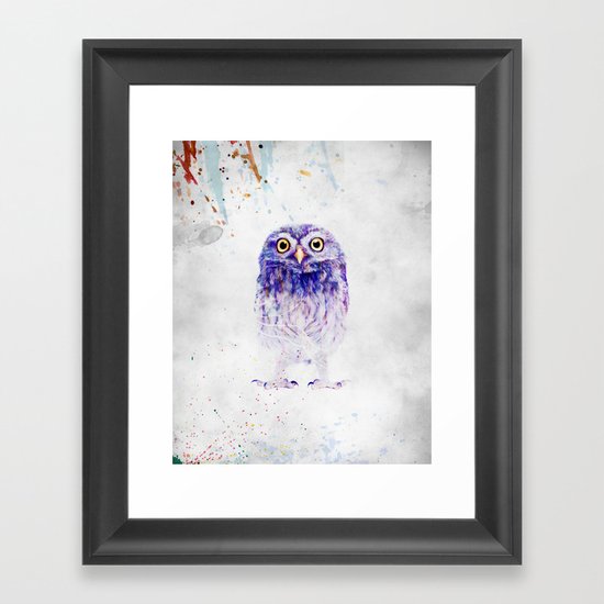 baby owl Framed Art Print