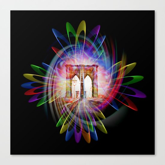 Abstract perfektion - Brooklyn Bridge Canvas Print