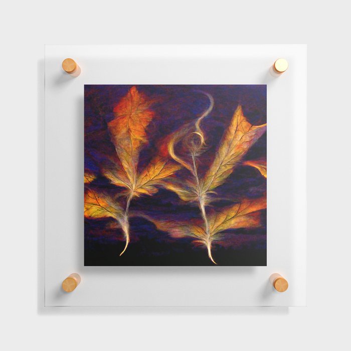 Autumn Leaves Floating Acrylic Print