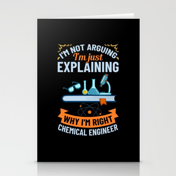 Chemical Engineer Chemistry Engineering Science Stationery Cards