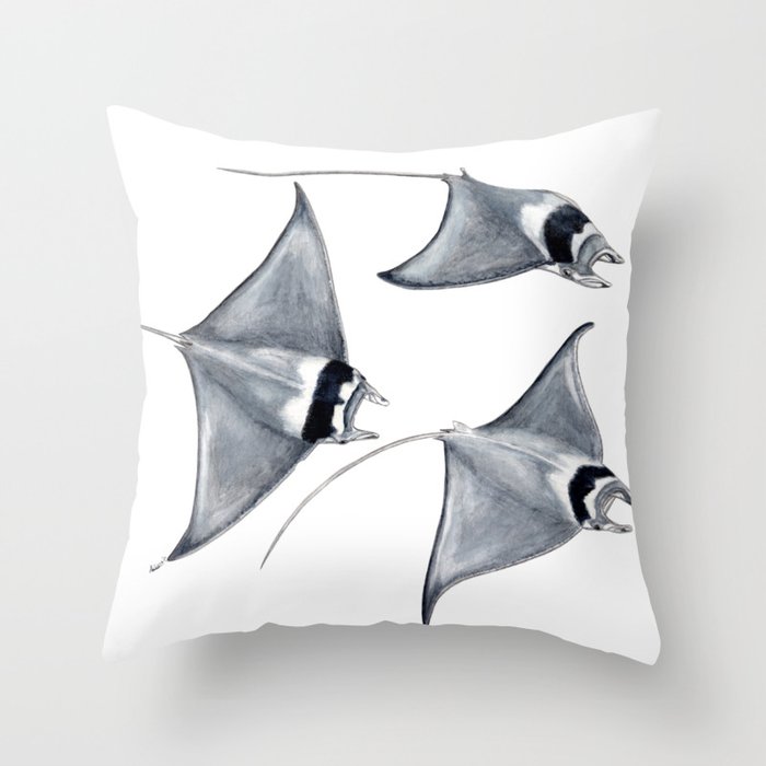 manta ray pillow