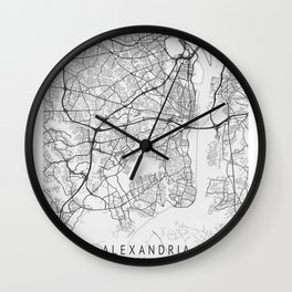 Alexandria Virginia city map Wall Clock