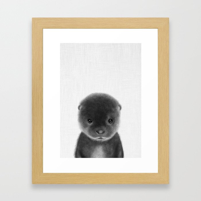 Cute Otter Framed Art Print