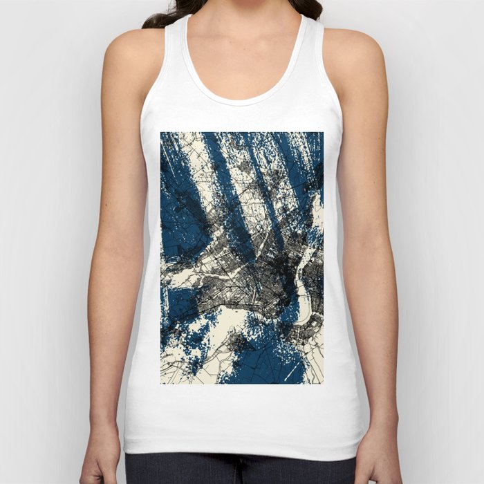 Artistic Montreal, Canada Map Illustration. Aesthetic  Tank Top