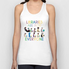 Rainbow Libraries Are For Everyone Unisex Tank Top
