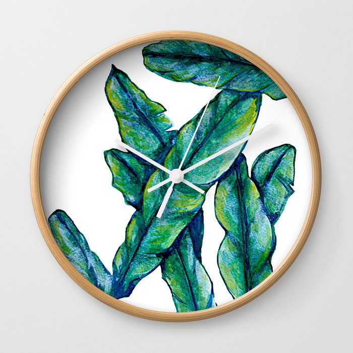 Banana leaf Wall Clock