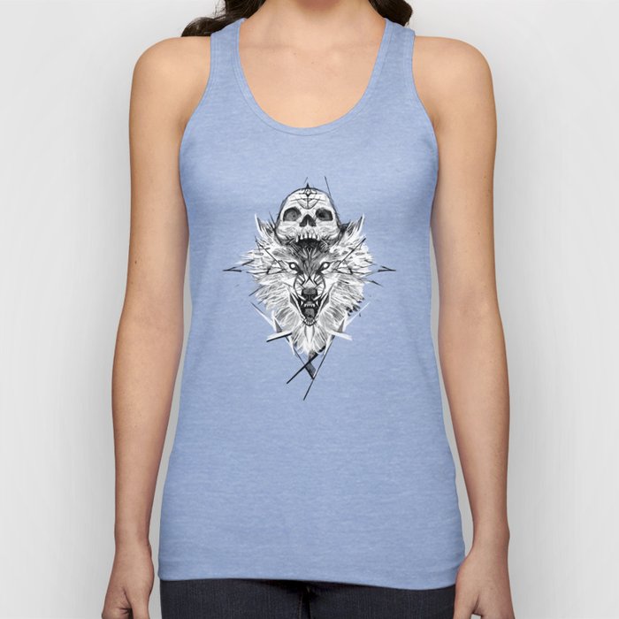 Wolf And Skull Tank Top