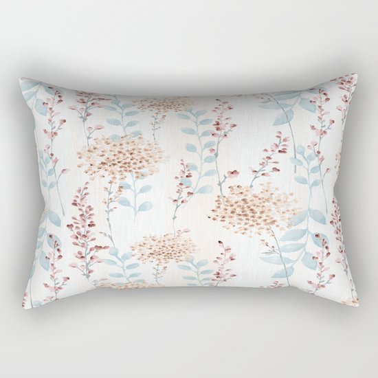 Floral Pattern 09 Rectangular Pillow