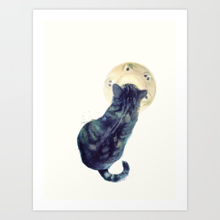 Kitten and Saucer Art Print