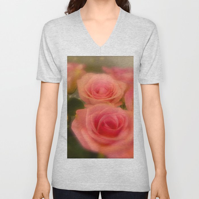 Bed of Roses  V Neck T Shirt