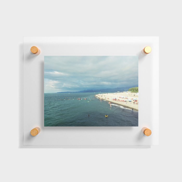 The beach Floating Acrylic Print