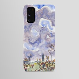 Watercolor No. 31, Landscape with Clouds Android Case