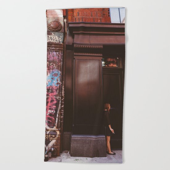 Soho Smoke Beach Towel