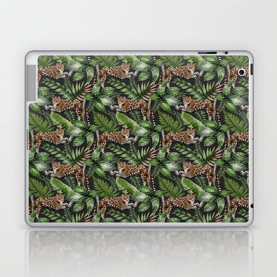 Rain Forest Leopard Leaves Pattern Laptop & iPad Skin
