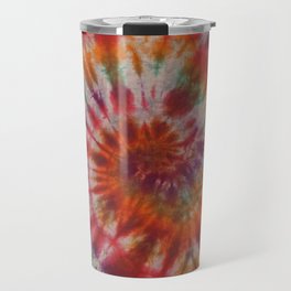 Tie Dye Rainbow Spiral Galaxy Travel Mug