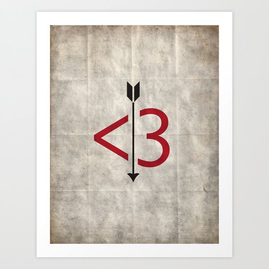 A Typo Love Art Print
