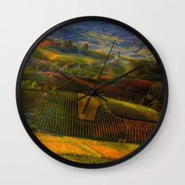Tuscany, italian wineyards Wall Clock | Field, Bucolicitaly, Italian, Grape, Winery, Wineyard, Farm, Vineyard, Bucoliclandscape, Landscape 