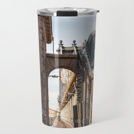 Manhattan Bridge Winter Travel Mug