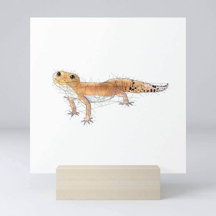 Pumpkin Leopard Gecko Mini Art Print