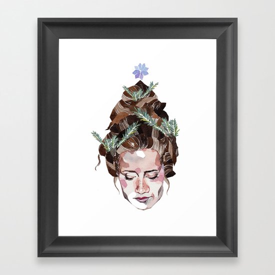 Miss Winter Framed Art Print