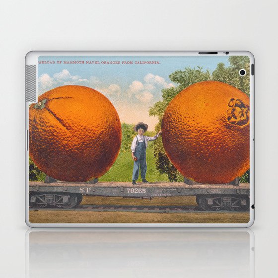 A Carload Of Mammoth Navel Oranges From California - 1909 Laptop & iPad Skin