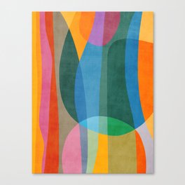 Colorful Bright Vibrant Modern Abstract Artwork Canvas Print