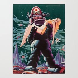 Forbidden Planet - 1956 Vintage Movie Poster Poster