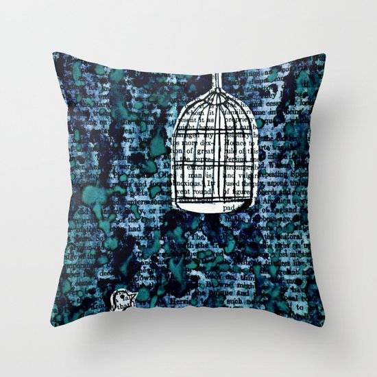 The Bird Cage Throw Pillow