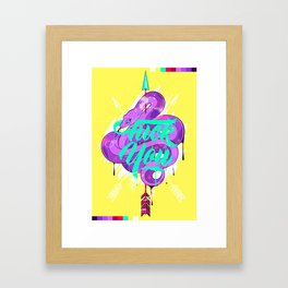 Fuck You - Flume Framed Art Print