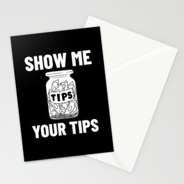 Bartending Tip Jar Tipping Bartender Stationery Card