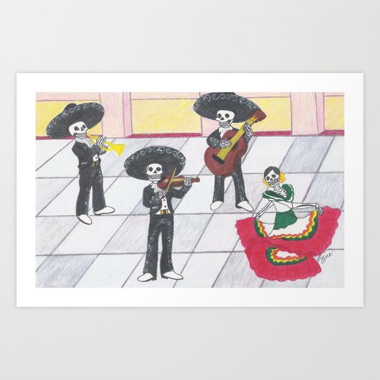 Dia de los Muertos; Celebración Art Print