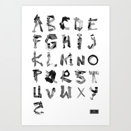 Avalanche ABC Art Print