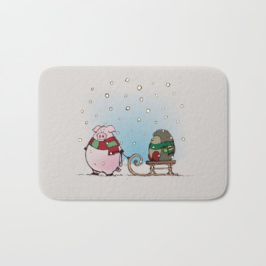 Winter fun Bath Mat