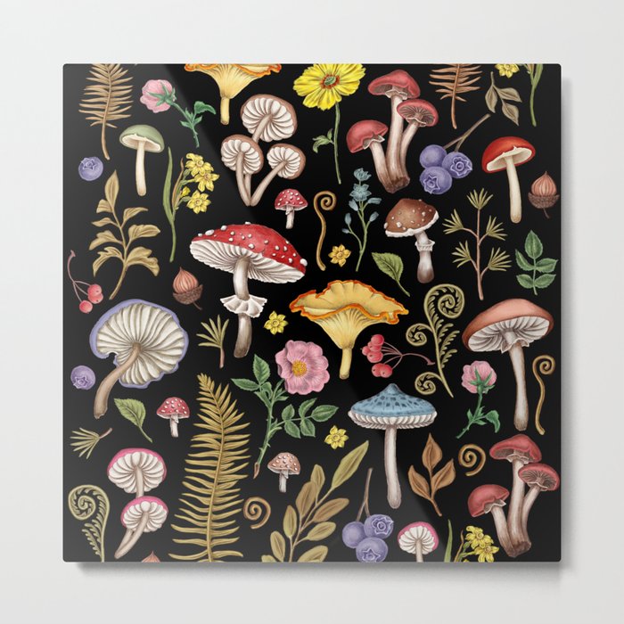 Botanical Mushroom #10 Metal Print