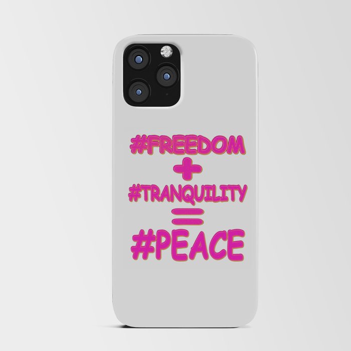 "PEACE EQUATION" Cute Design. Buy Now iPhone Card Case