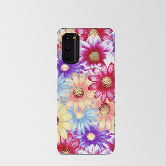Multicolored Daisies Android Card Case