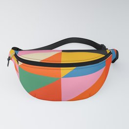 Geometric abstraction in colorful shapes   Fanny Pack
