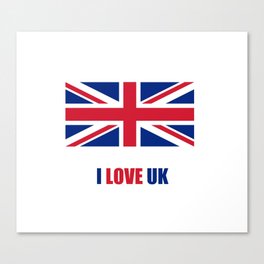 Flag of UK 8- London,united kingdom,england,english,british,great britain,Glasgow,scotland,wales Canvas Print